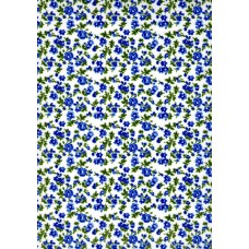 Ref. 78825 - Decalque chapado floral azul royal