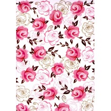 Ref. 78909 - Decalque floral rosa 