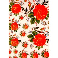 Ref. 79104 - Decalque rosas laranja c/ amarelo