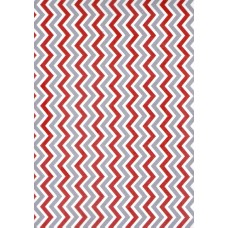 Ref. 78695 - Decalque Chevron vermelho com cinza