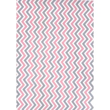 Ref. 79031 - Decalque Chevron rosa com cinza